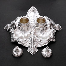 Load image into Gallery viewer, Vintage Italian 800 Silver Inkwell, Inkstand by Rino Greggio