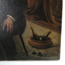 Load image into Gallery viewer, German Oil Painting Portrait of a Wine Tasting Group, Dated 1897
