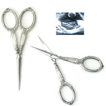 Load image into Gallery viewer, Antique French Silver Embroidery Sewing Tools, Kit, Set