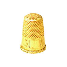 Load image into Gallery viewer, Antique French 18K Yellow Gold Sewing Thimble