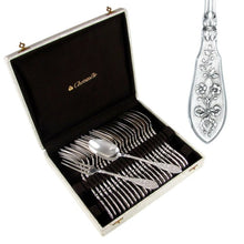Load image into Gallery viewer, Grand Cru Henin & Cie French Sterling Silver Flatware set, forks, spoons