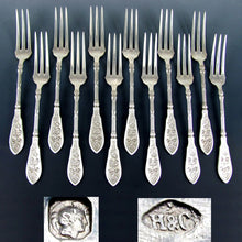 Load image into Gallery viewer, French Sterling Flatware, Forks, Minerve 1 950 950/1000 Silver