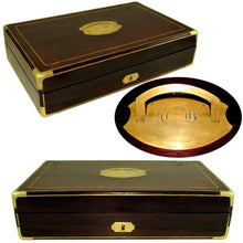 Load image into Gallery viewer, 48pc Antique French Sterling Silver Gilt Vermeil Napoleon III Empire Flatware Service, Set for 12, Inlaid Wooden Chest
