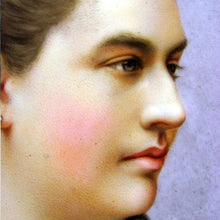 Load image into Gallery viewer, Antique French Hand Painted Porcelain Portrait Plaque of a Lady, Signed E. Yvetot