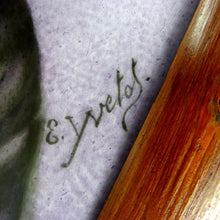 Load image into Gallery viewer, Antique French Hand Painted Porcelain Portrait Plaque of a Lady, Signed E. Yvetot