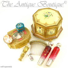 Load image into Gallery viewer, Antique Art Nouveau French Sterling Silver Cameo Glass Flask