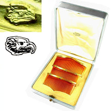 Load image into Gallery viewer, Antique French 18K Gold 3 Piece Hair Comb Set in Original Presentation Box Retailed by CLERC