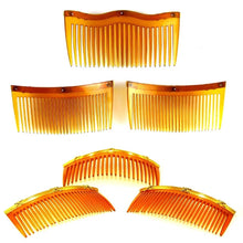 Load image into Gallery viewer, Antique French 18K Gold 3 Piece Hair Comb Set in Original Presentation Box Retailed by CLERC