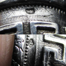 Load image into Gallery viewer, Antique French .800 Silver Sewing Thimble, Greek Key Design
