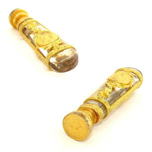 Load image into Gallery viewer, Antique French Empire Crystal Gilt Bronze Ormolu Wax Seal / Desk Stamp