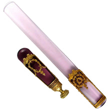Load image into Gallery viewer, Antique French Napoleon III Empire Cut Crystal & Gilt Bronze Writing Desk Set, Wax Seal & Page Turner