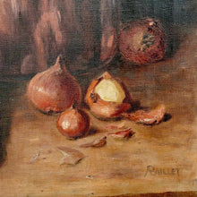 Load image into Gallery viewer, Antique French Still Life Oil Painting Food, Copper Pot, Duck & Pineapple, Nature Morte