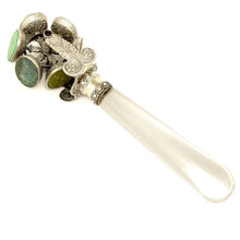 Load image into Gallery viewer, Antique Silver Wax Seal Wheel / Rotating Letter Desk Stamp