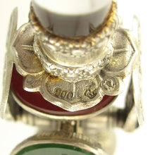 Load image into Gallery viewer, Antique Silver Wax Seal Wheel / Rotating Letter Desk Stamp