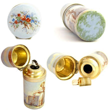 Load image into Gallery viewer, Antique French .800 Silver Enamel Scent Perfume Bottle, Boar's Head Hallmark