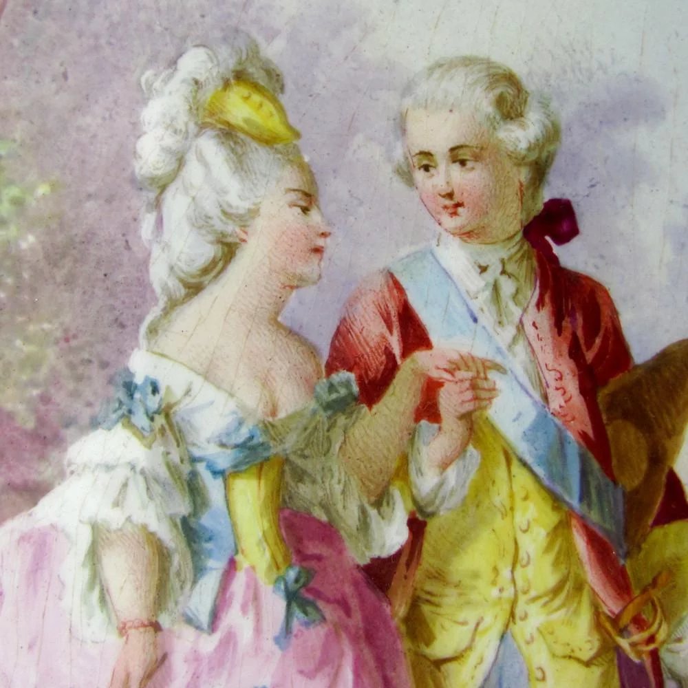 SÈVRES　セーヴル　キャビネットプレート　肖像画　アンティーク Antique French Hand Painted Porcelain Portrait Plaque Sevres