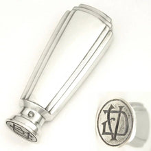 Load image into Gallery viewer, Art Deco French Sterling Silver & Cut Glass Writing Desk Set, Wax Seal Stamp & Paper Knife