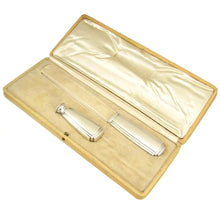 Load image into Gallery viewer, Art Deco French Sterling Silver & Cut Glass Writing Desk Set, Wax Seal Stamp & Paper Knife