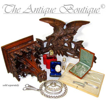 Load image into Gallery viewer, Art Deco French Sterling Silver & Cut Glass Writing Desk Set, Wax Seal Stamp & Paper Knife