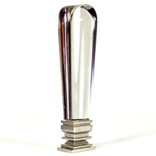 Load image into Gallery viewer, Art Deco Wax Seal Solid Cut Glass Handle Desk Stamp