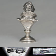 Load image into Gallery viewer, Antique Austrian Solid Silver Wax Seal Desk Stamp Austro-Hungarian Renaissance Lady Bust Sculptural Figure