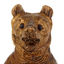 Load image into Gallery viewer, Large 18" Tall Black Forest Style Carved Wood Bear