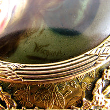Load image into Gallery viewer, Antique Hutschenreuther Hand Painted Porcelain Portrait Plaque Gilt Bronze Jewelry Box