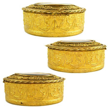 Load image into Gallery viewer, Antique Hutschenreuther Hand Painted Porcelain Portrait Plaque Gilt Bronze Jewelry Box