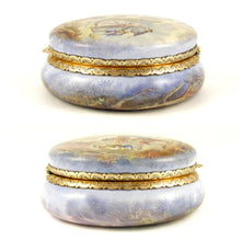 Load image into Gallery viewer, Antique French 800 Silver Gilt Vermeil Viennese Enamel Snuff Box Wedding Scene