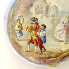 Load image into Gallery viewer, Antique French 800 Silver Gilt Vermeil Viennese Enamel Snuff Box Wedding Scene
