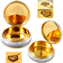 Load image into Gallery viewer, Antique French 800 Silver Gilt Vermeil Viennese Enamel Snuff Box Wedding Scene