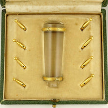 Load image into Gallery viewer, Antique French 18K Yellow Gold & Rock Crystal Parasol / Umbrella 9pc Handle Set