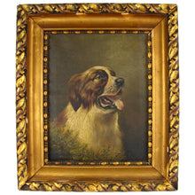 Load image into Gallery viewer, British Artist L. M. Webb Signed Saint Bernard Dog Portrait Painting