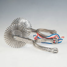 Load image into Gallery viewer, Vintage Hand Forged Chilean Chile Cowboy Spurs, Original Box