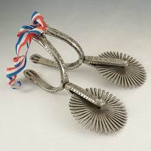 Load image into Gallery viewer, Vintage Hand Forged Chilean Chile Cowboy Spurs, Original Box