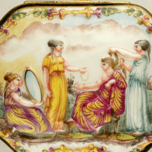 Load image into Gallery viewer, Antique Ernst Bohne Sons German Porcelain Hand Painted Trinket Box
