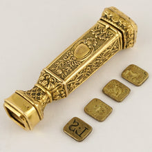 Load image into Gallery viewer, Antique Bronze French Wax Seal Stamp Set, Hidden Drawer, Sceau Etui