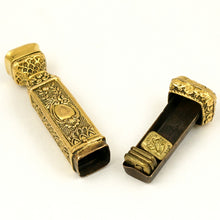 Load image into Gallery viewer, Antique Bronze French Wax Seal Stamp Set, Hidden Drawer, Sceau Etui