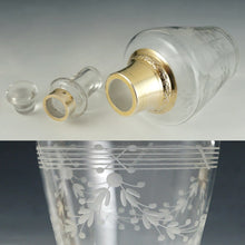 Load image into Gallery viewer, Antique French Sterling Silver Gold Vermeil Cut Glass Tumble Up
