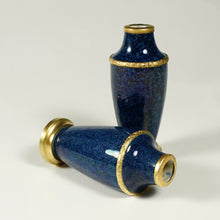 Load image into Gallery viewer, Boxed Pair Antique French Sevres Paul Milet Ceramic Vases Gilt Bronze