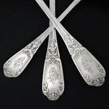 Load image into Gallery viewer, French Sterling Silver Fish Fork & Knife Serving Set, Sauce Ladle