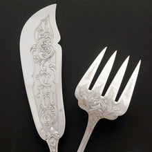 Load image into Gallery viewer, French Sterling Silver Fish Fork & Knife Serving Set, Sauce Ladle