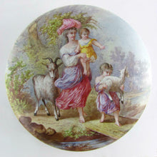 Load image into Gallery viewer, Large Antique French Limoges Enamel on Bronze Jewelry Casket, Box, Signed L. Coblentz, Mother & Child Scene
