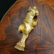 Load image into Gallery viewer, Antique Art Nouveau French Bronze Figural Wax Seal, Butterflies & Rose, Louis Théophile Hingre (1832-1911)