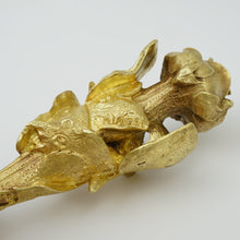 Load image into Gallery viewer, Antique Art Nouveau French Bronze Figural Wax Seal, Butterflies & Rose, Louis Théophile Hingre (1832-1911)