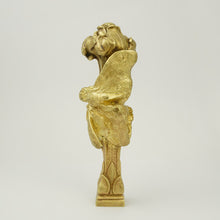 Load image into Gallery viewer, Antique Art Nouveau French Bronze Figural Wax Seal, Butterflies & Rose, Louis Théophile Hingre (1832-1911)