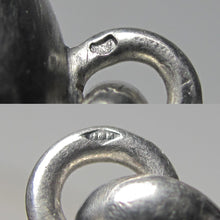 Load image into Gallery viewer, Antique French Silver & 14K Gold Monogram Photo Locket Pendant