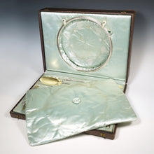 Load image into Gallery viewer, Antique French Sterling Silver 39pc Flatware Service, Forks & Spoons Set for 18, Dessert / Ice Cream, And Cut Crystal Dish