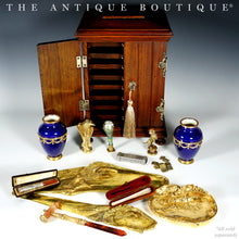 Load image into Gallery viewer, Antique French .800 Silver Multiple Wax Seal Set, Palais Royal Sceau Cachet Etui