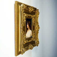 Load image into Gallery viewer, Antique Hutschenreuther German Porcelain Portrait Plaque Hand Painted Signed Wagner
